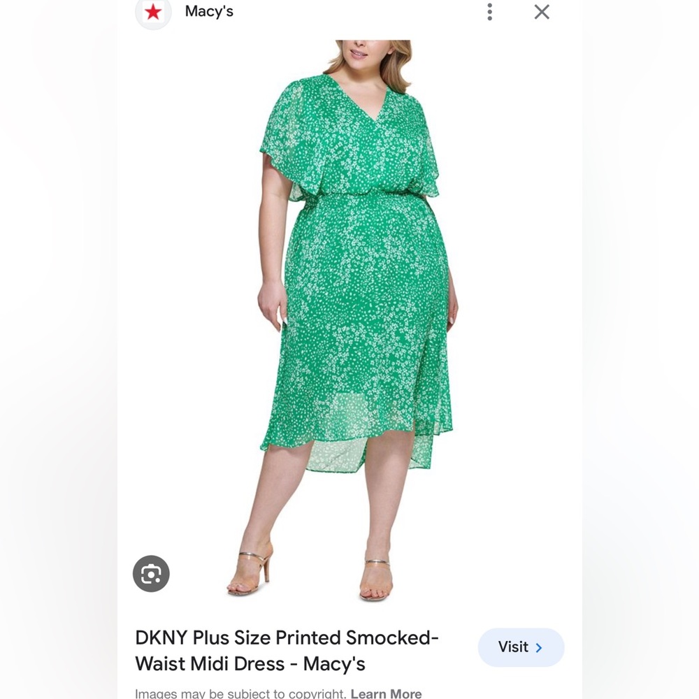 DKNY plus size dress